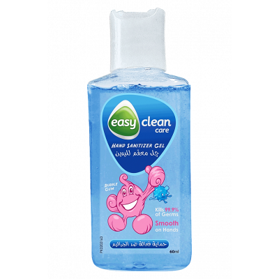 EASY CLEAN CARE BUBBLE GUM ANTISEPTIC HYDRATING HAND GEL 60 ML